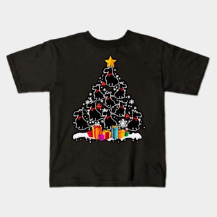 Scottish Terrier Christmas Tree Merry Xmas Kids T-Shirt